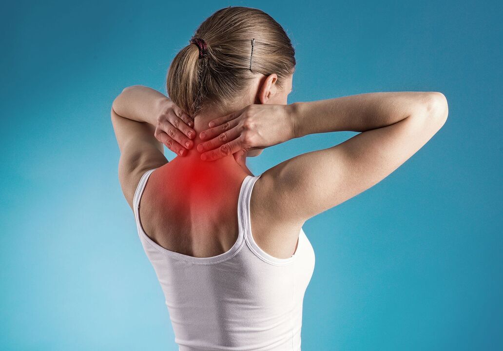 Symptome einer zervikalen Osteochondrose